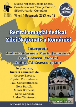 Recital omagial dedicat Zilei Naționale a României